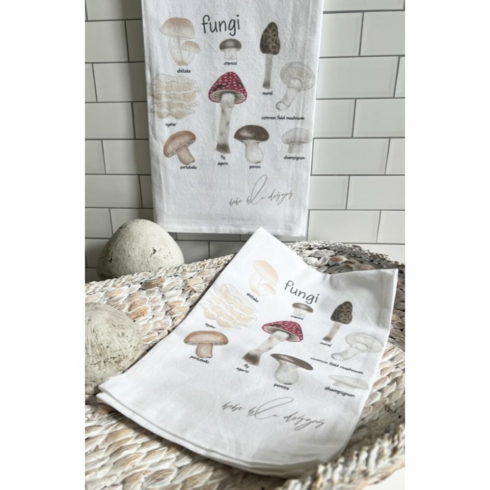 fungi flour sack towel