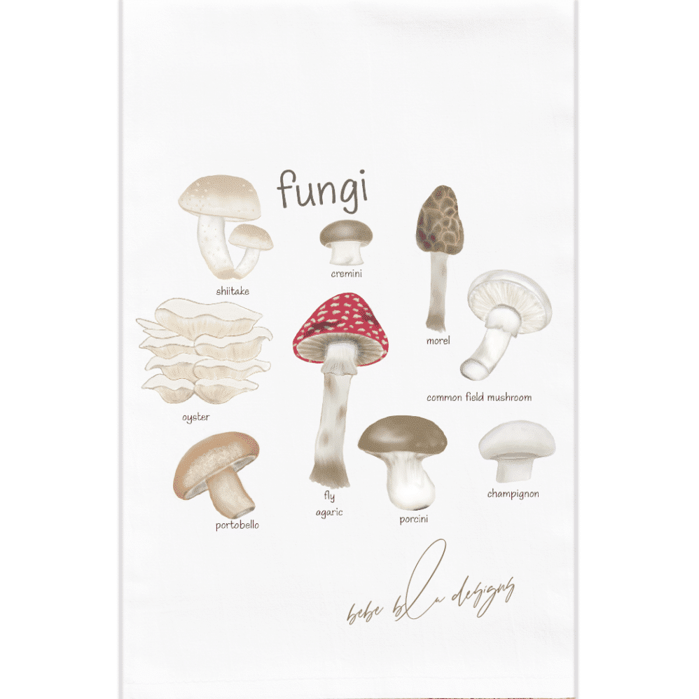 fungi flour sack towel