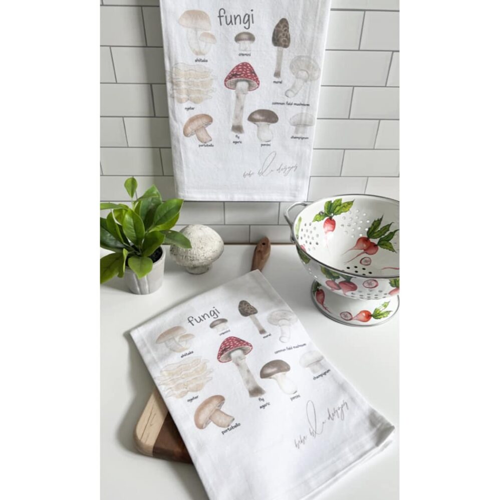 fungi flour sack towel