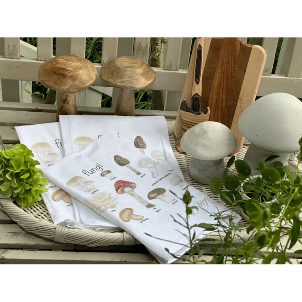 fungi flour sack towel