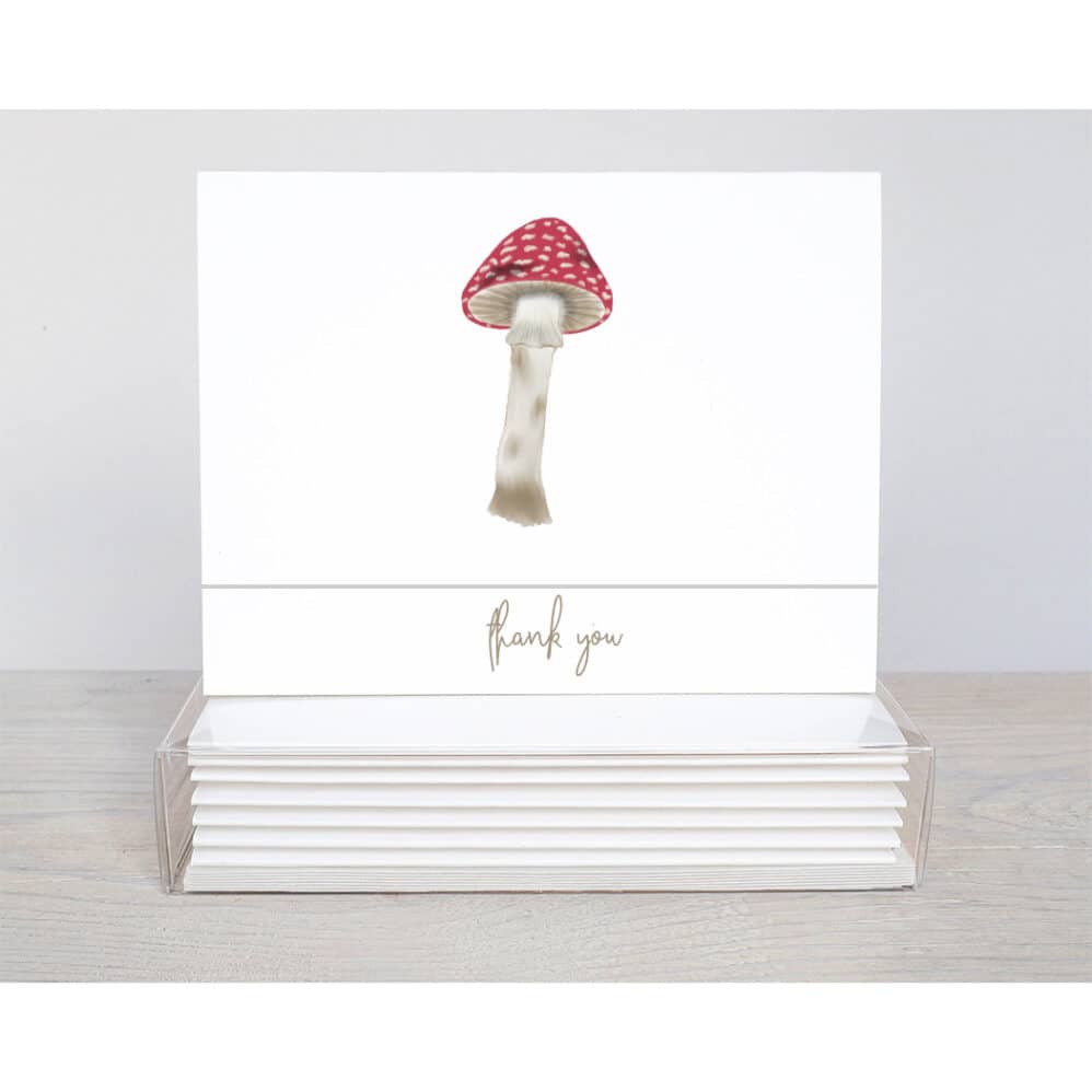 fungi thank you note card