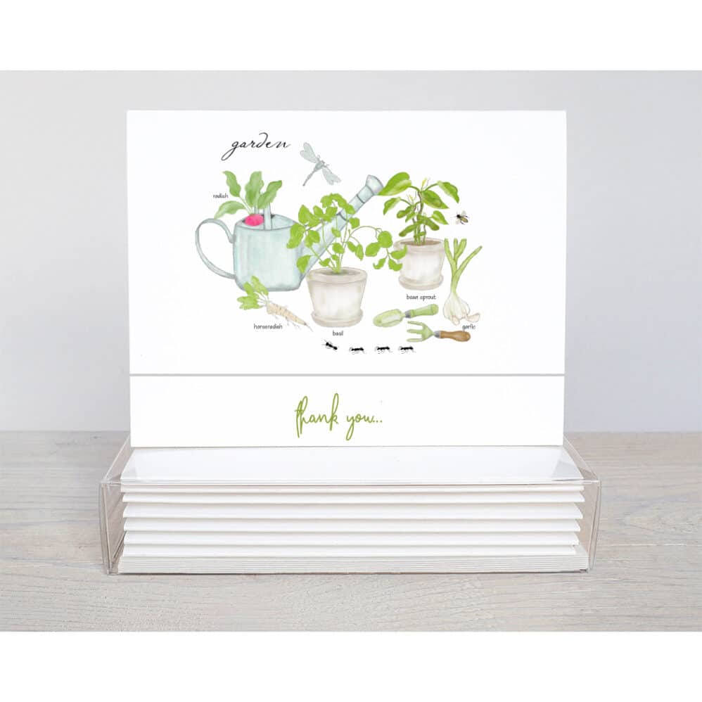 garden lover thank you note card
