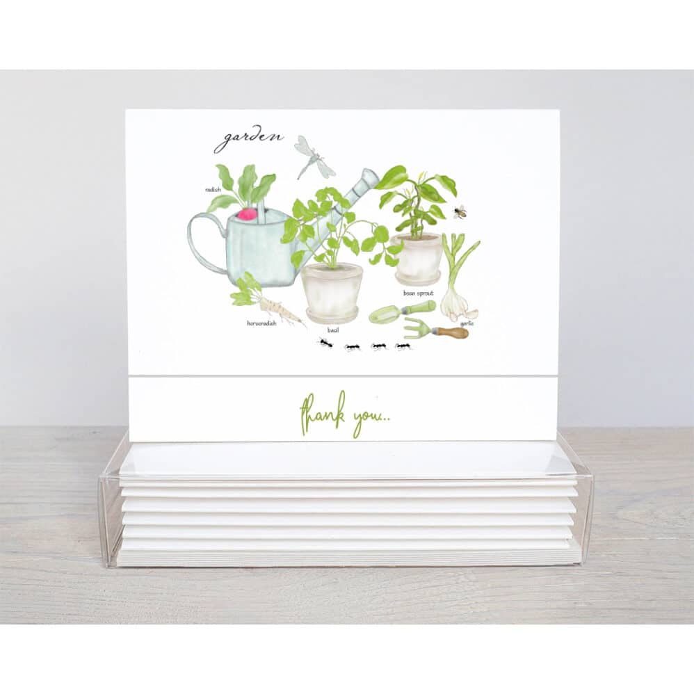 garden lovers thank you note card