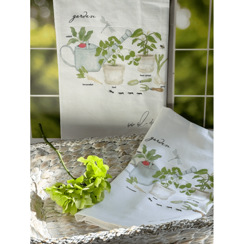 garden lovers flour sack towel