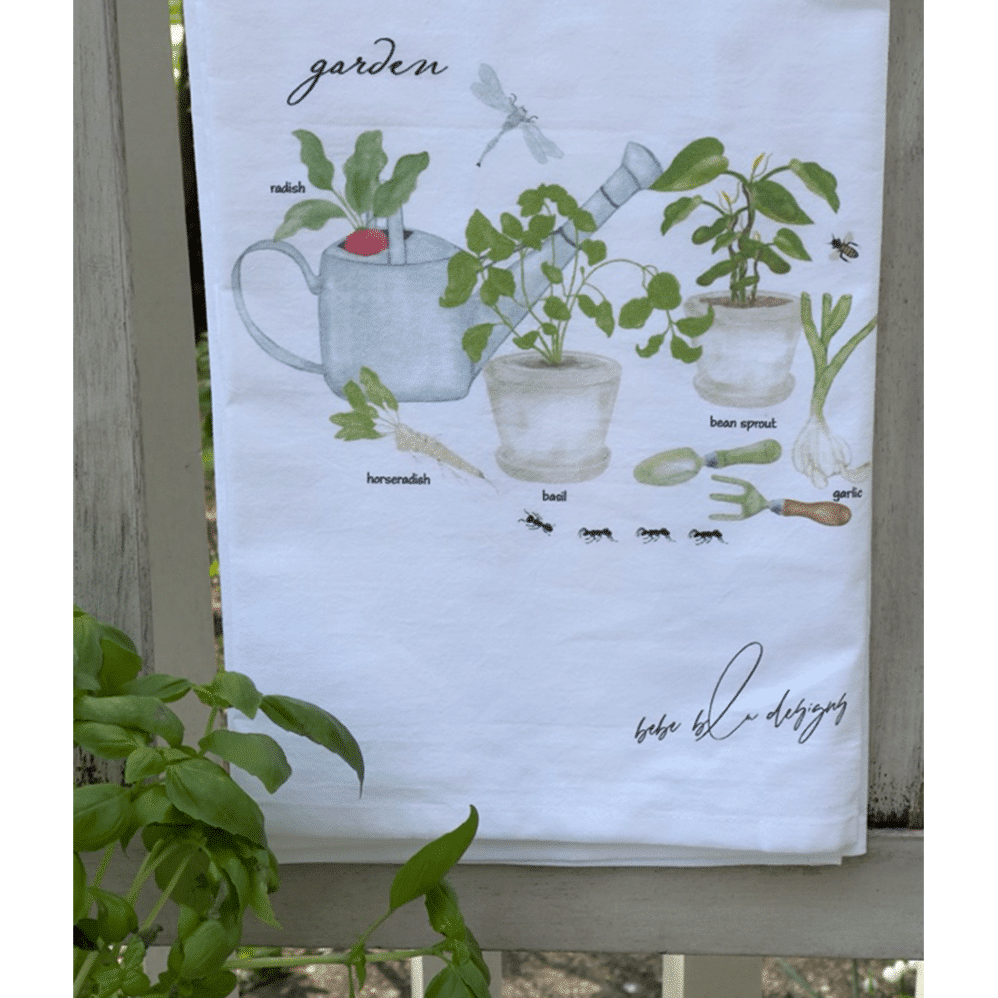 garden lovers flour sack towel