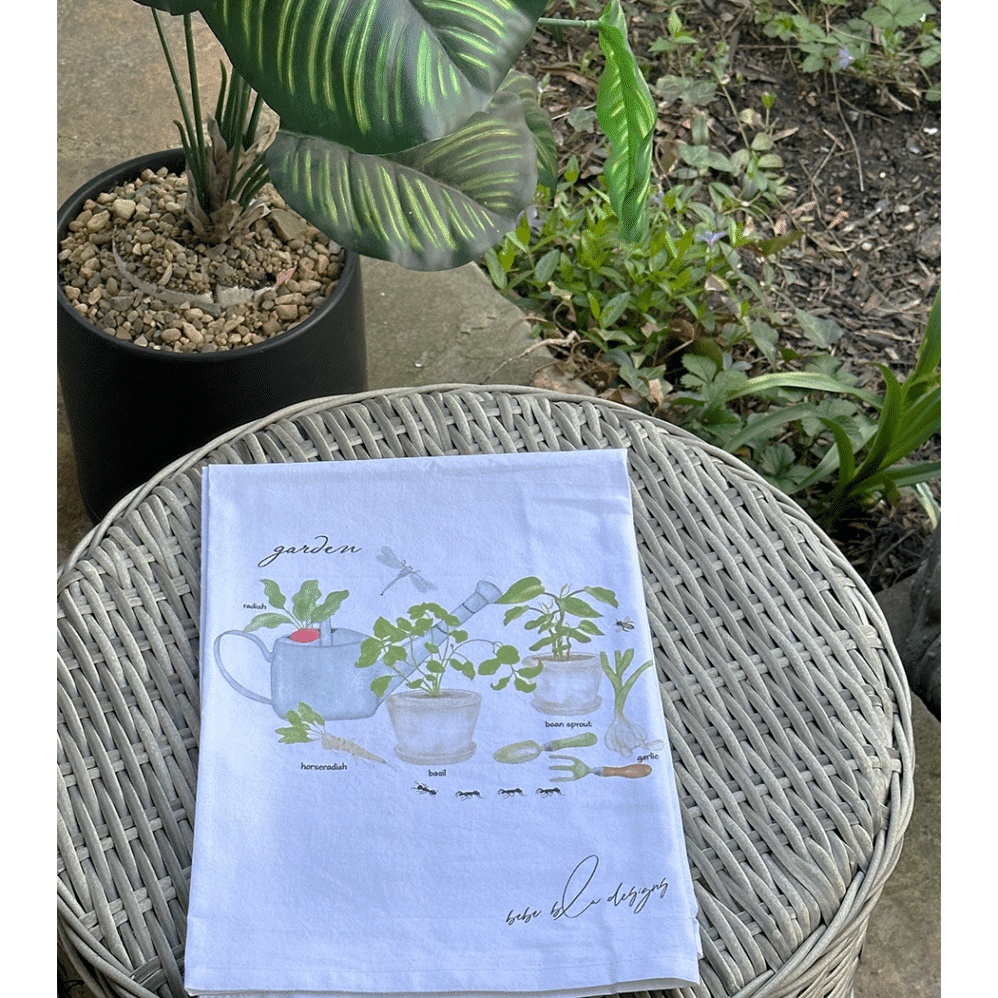 garden lovers flour sack towel