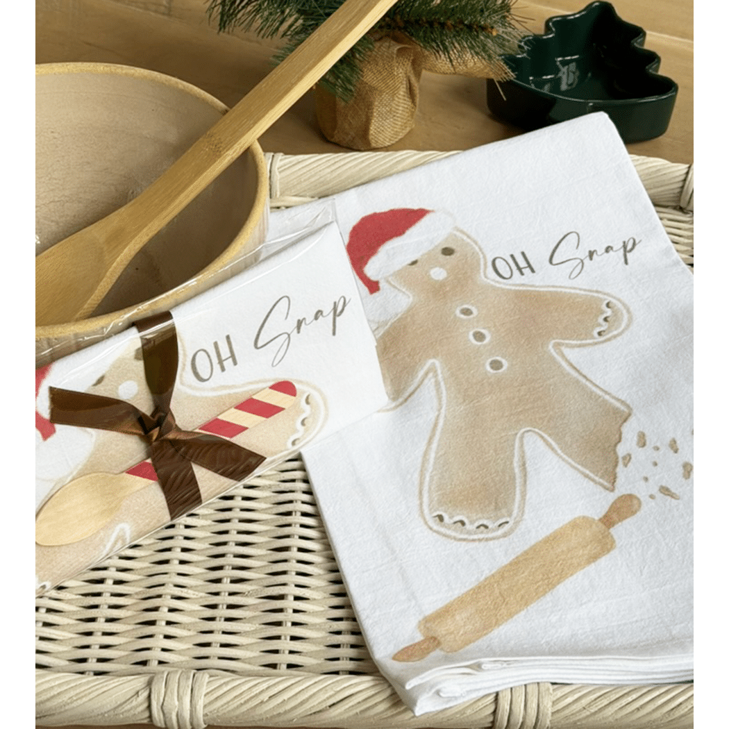 gingerbread man towel