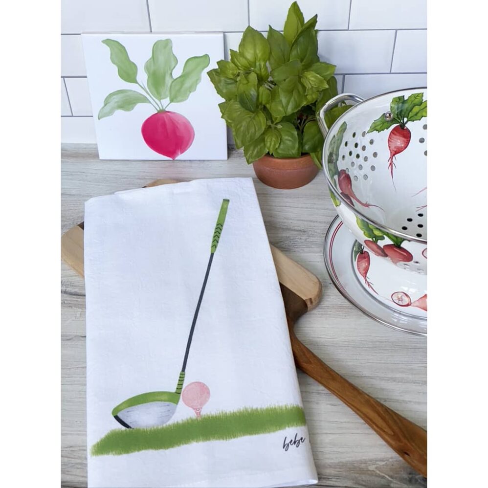 golf club flour sack towel