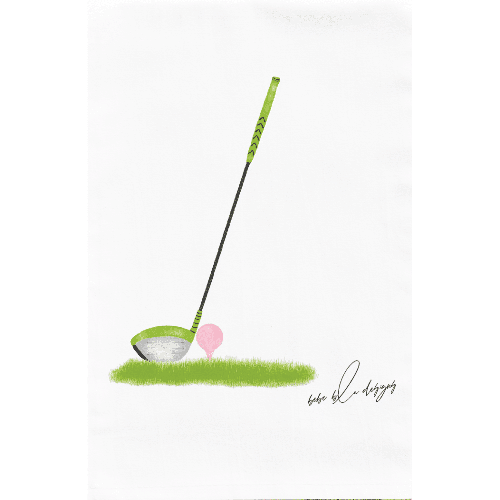 golf club flour sack towel