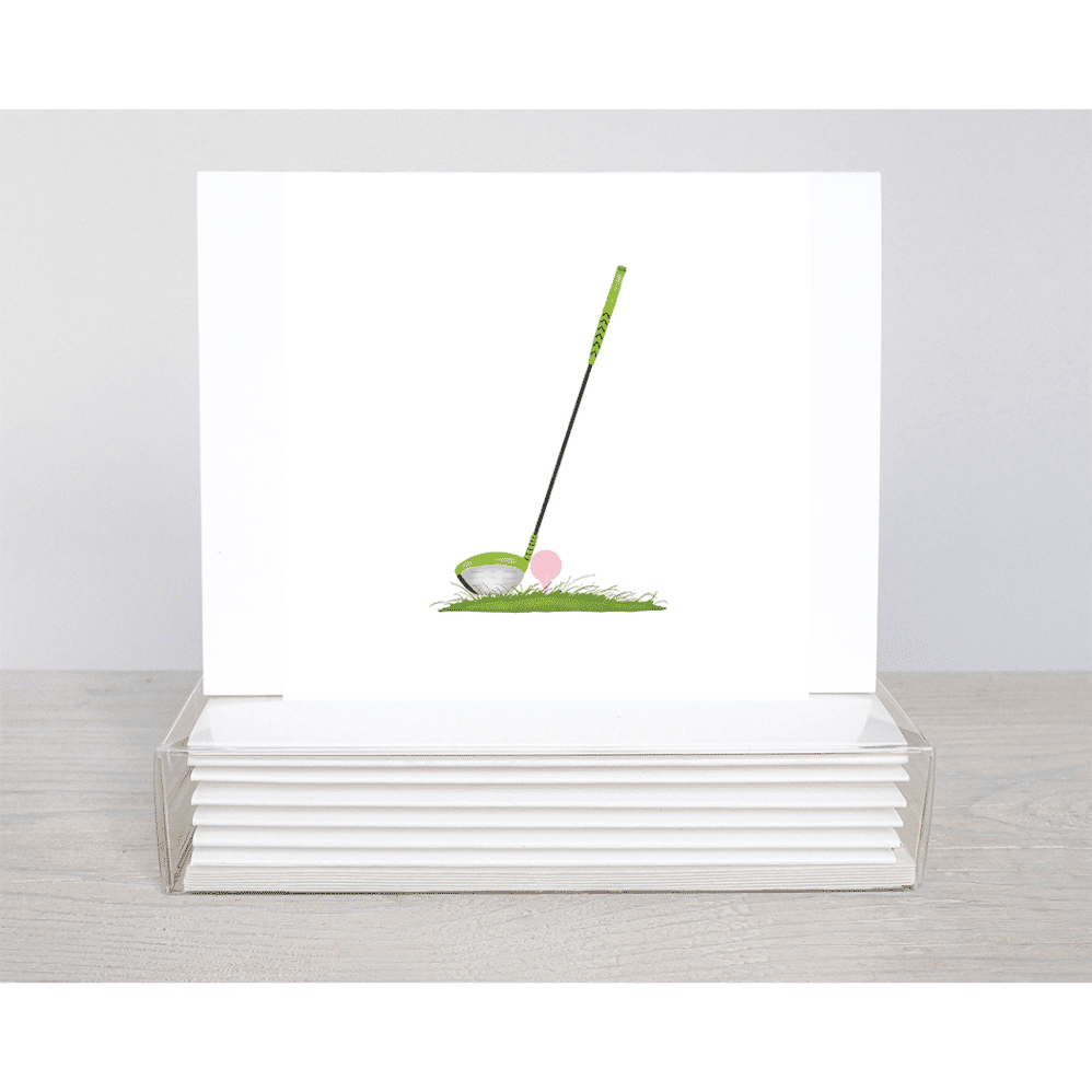 golf club note card