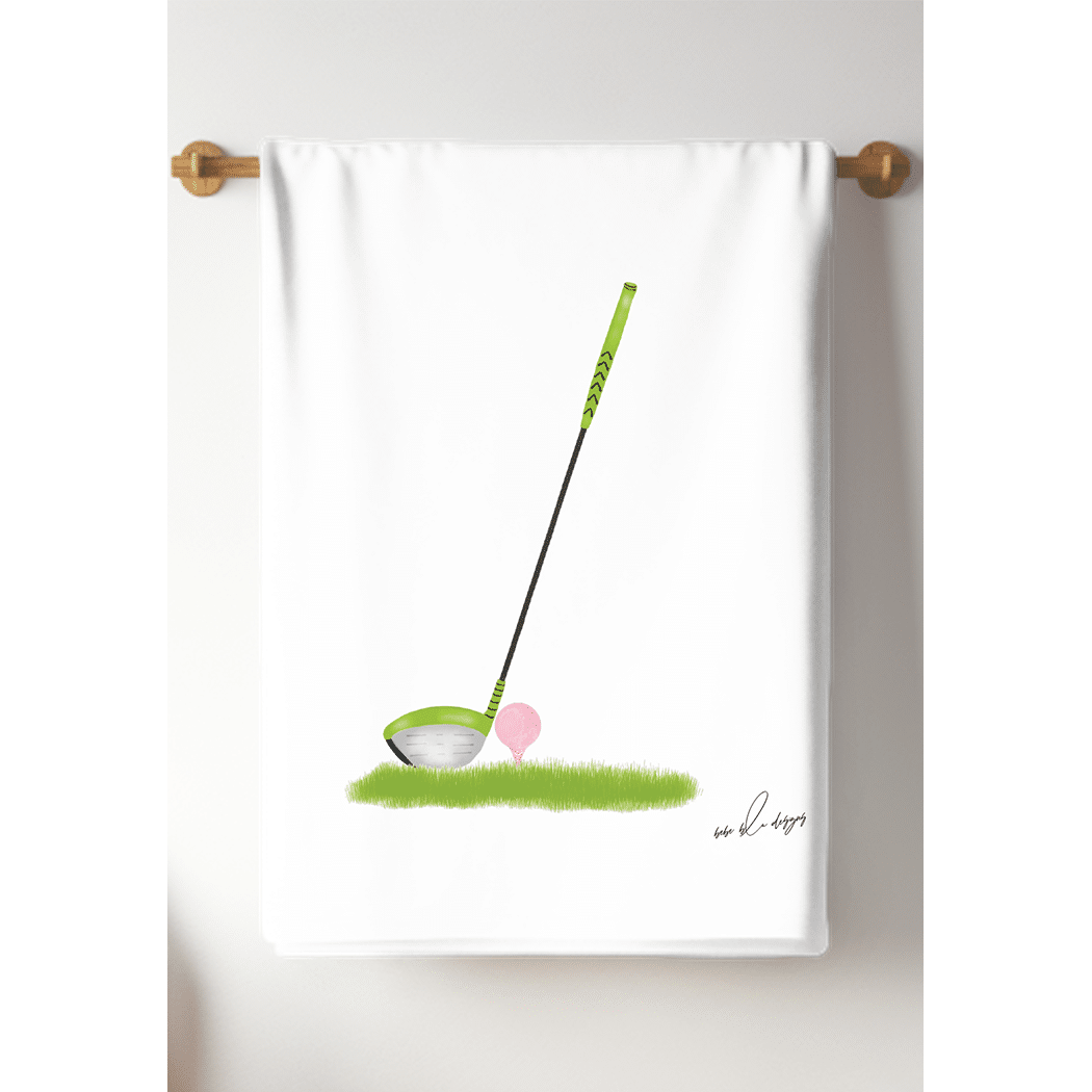 golf club tea towel