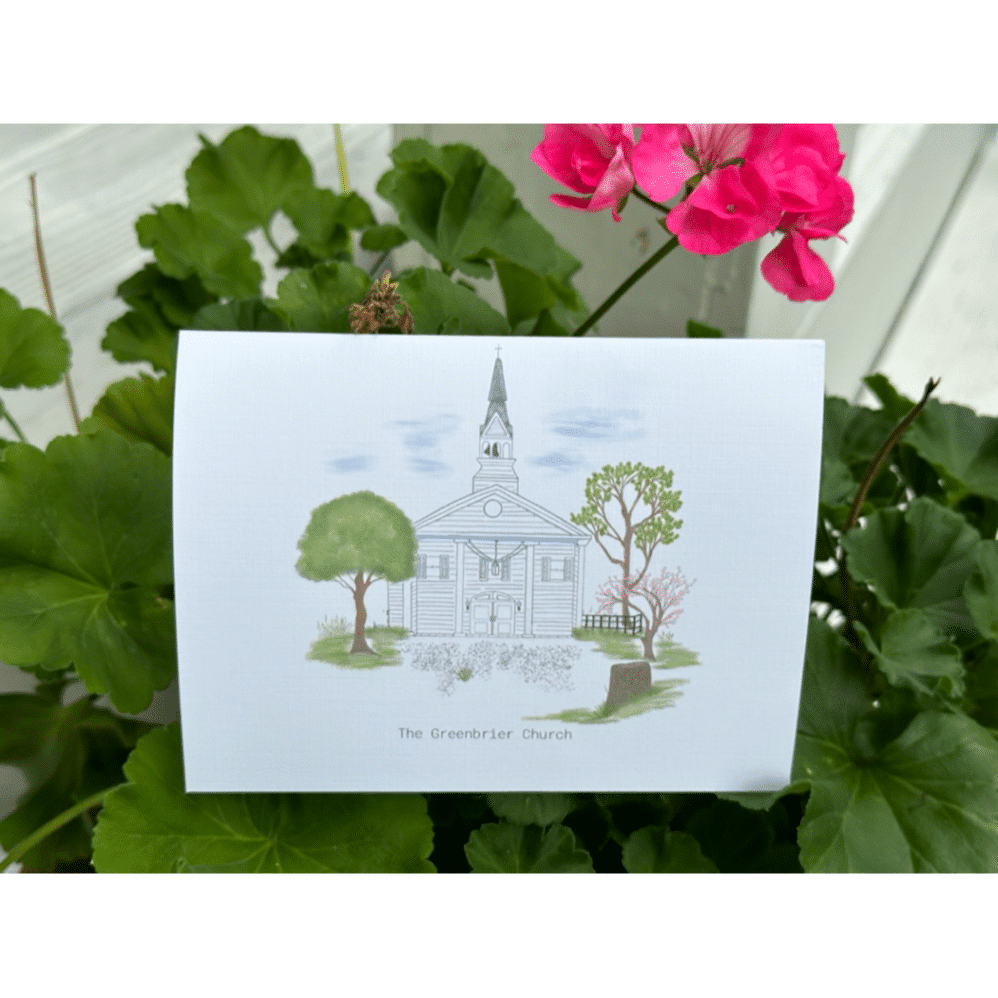 greenbrier church note card