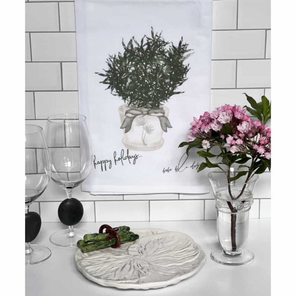 Happy Holidays Flour Sack Towel