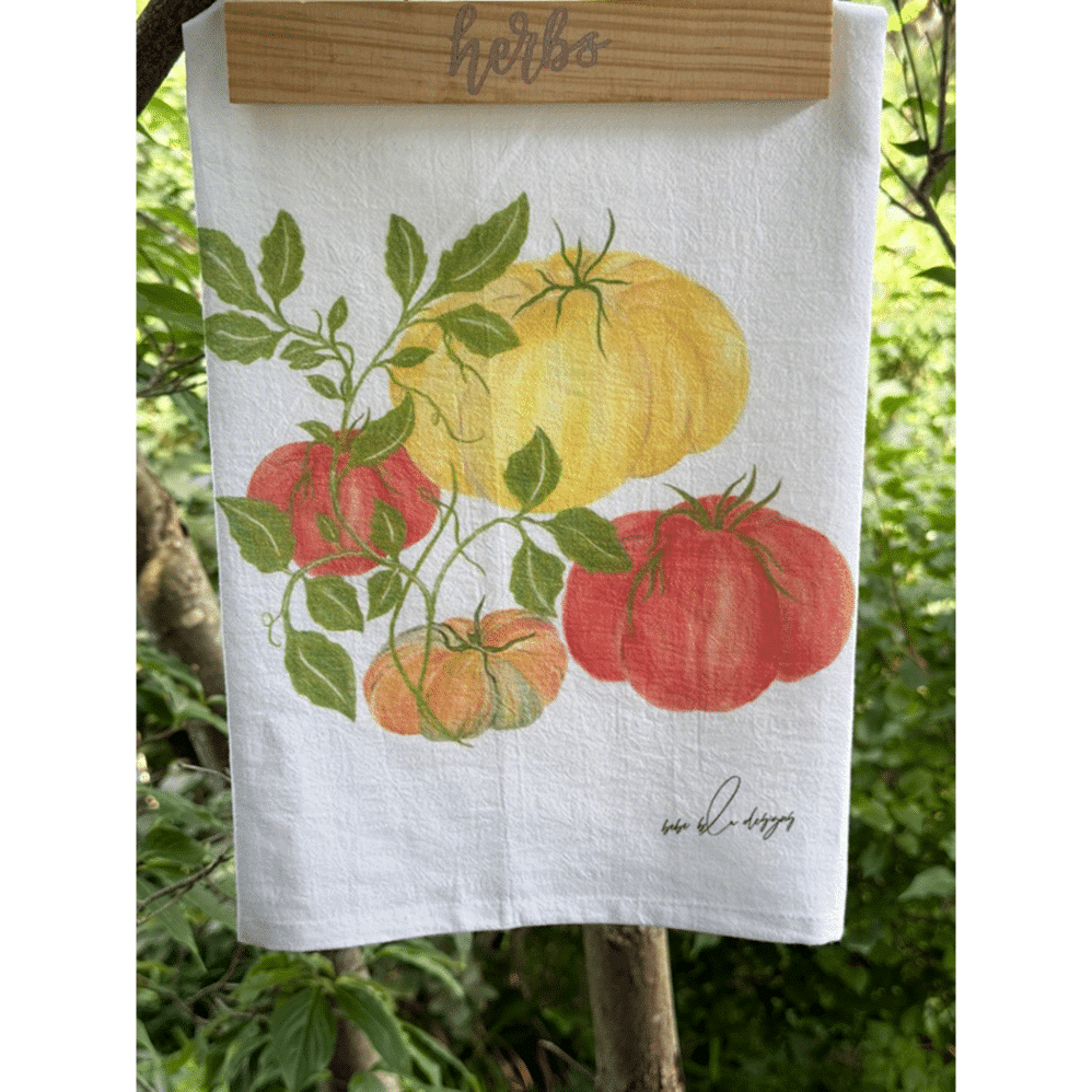 heirloom tomatoes outside