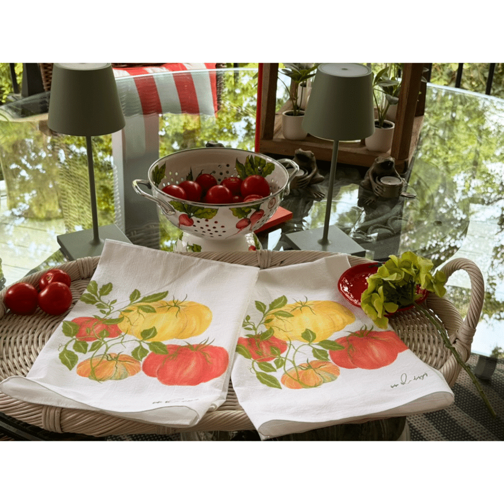 heirloom tomatoes staged