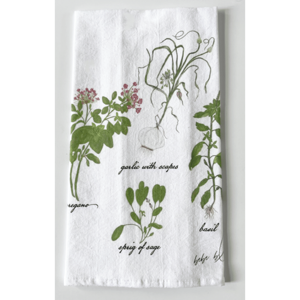 herb flour sack towel