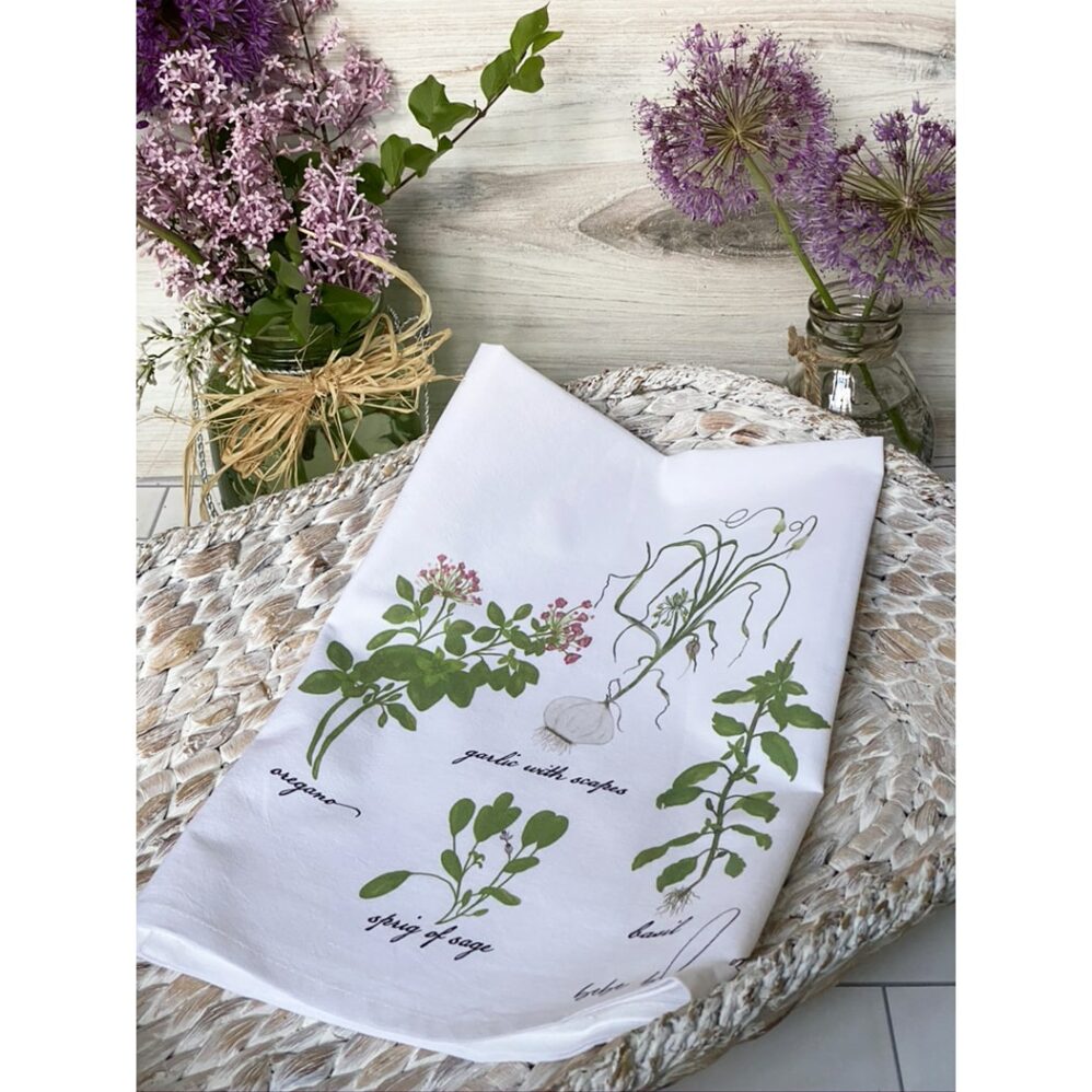 herb flour sack towel