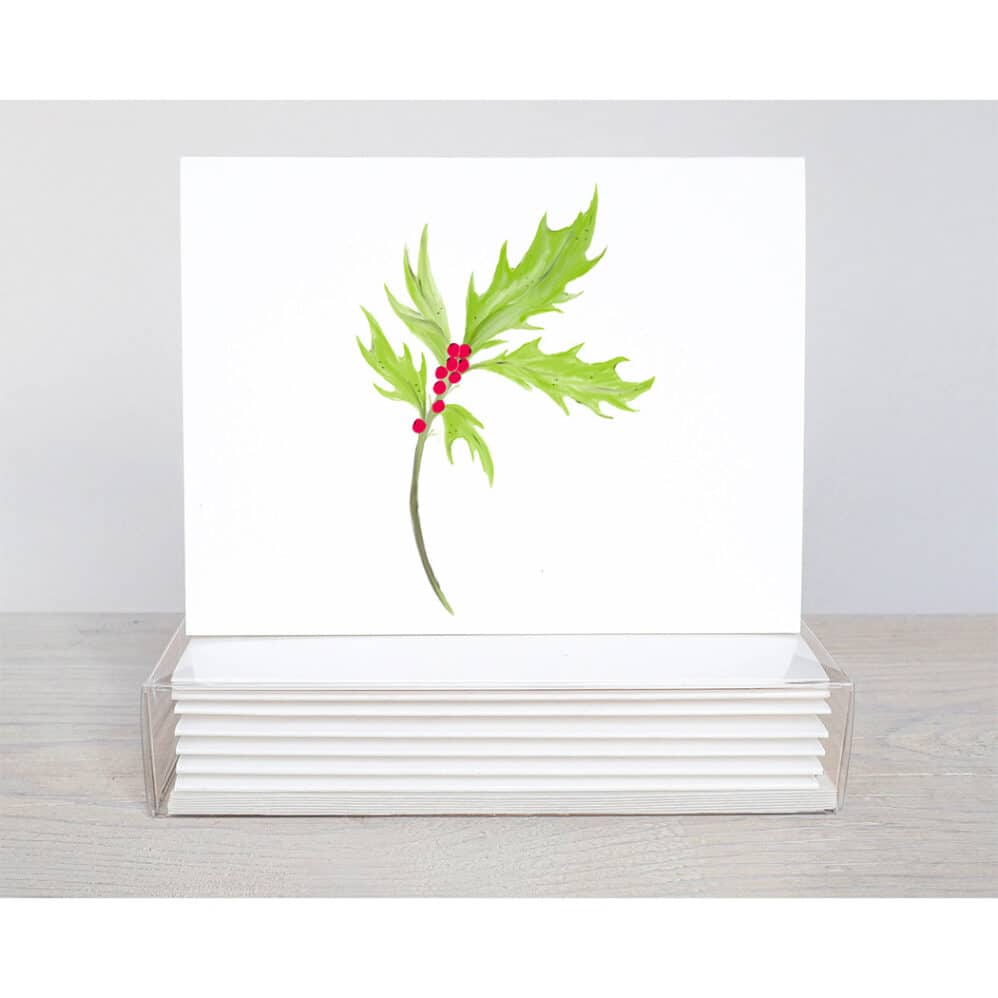 holly note card