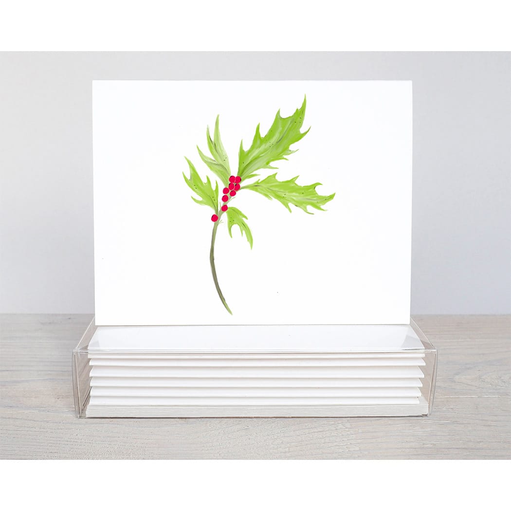 holly note card