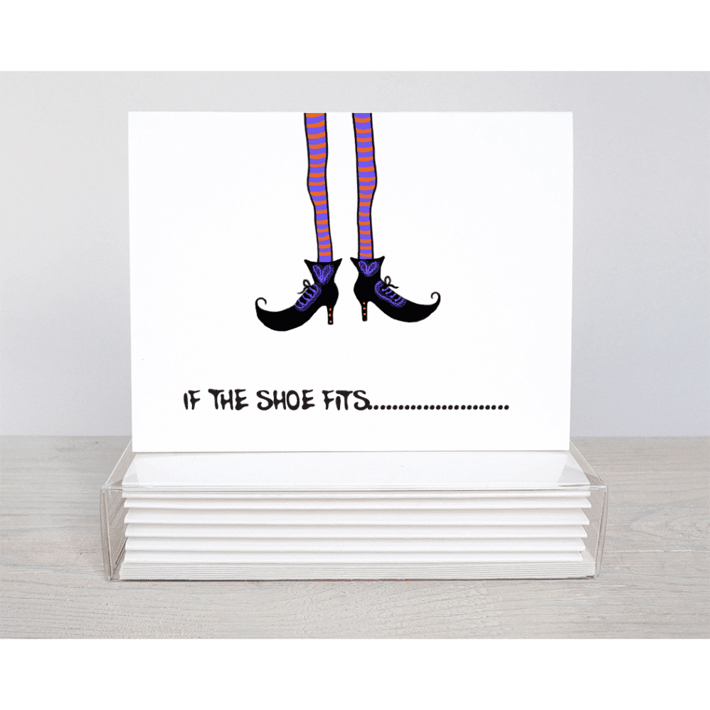if the shoe fits note card