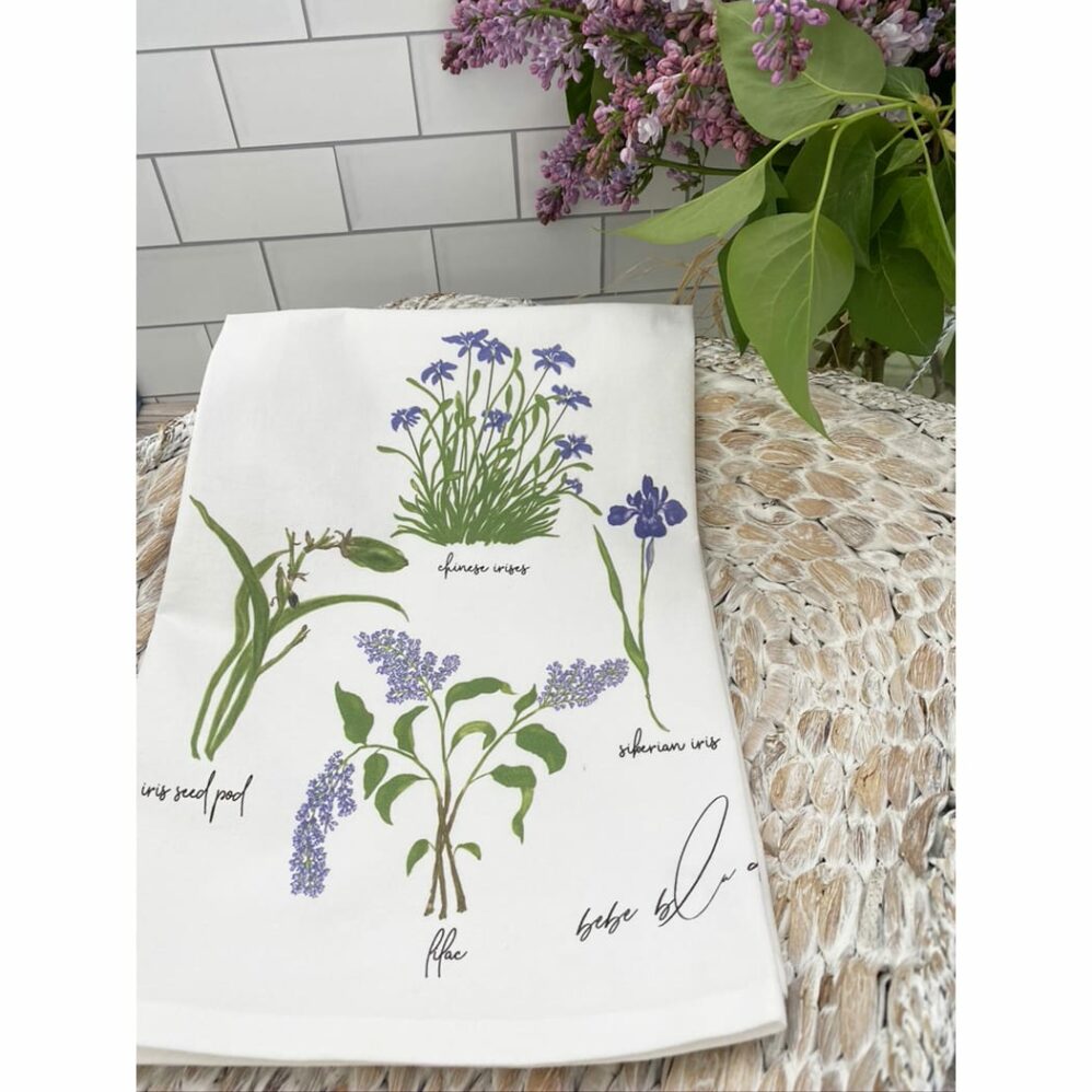 iris and lilacs