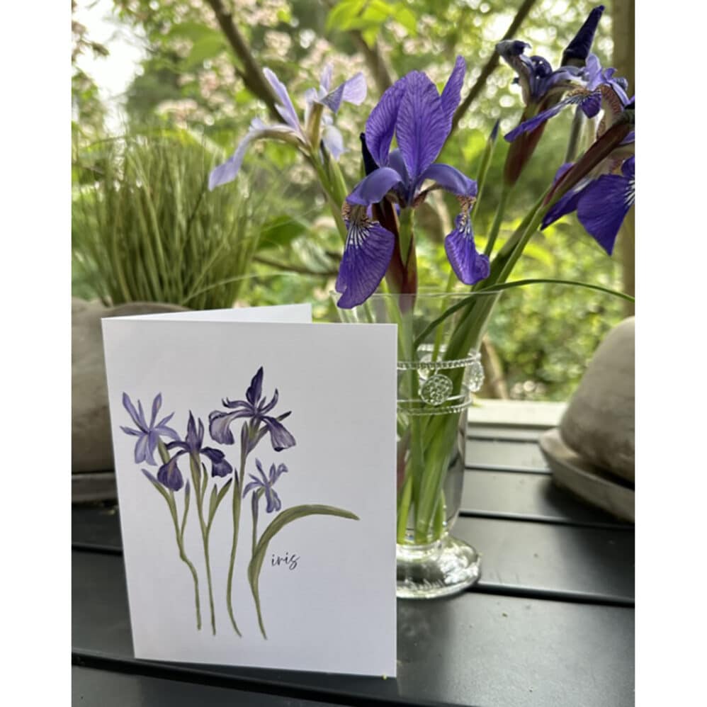 iris note card