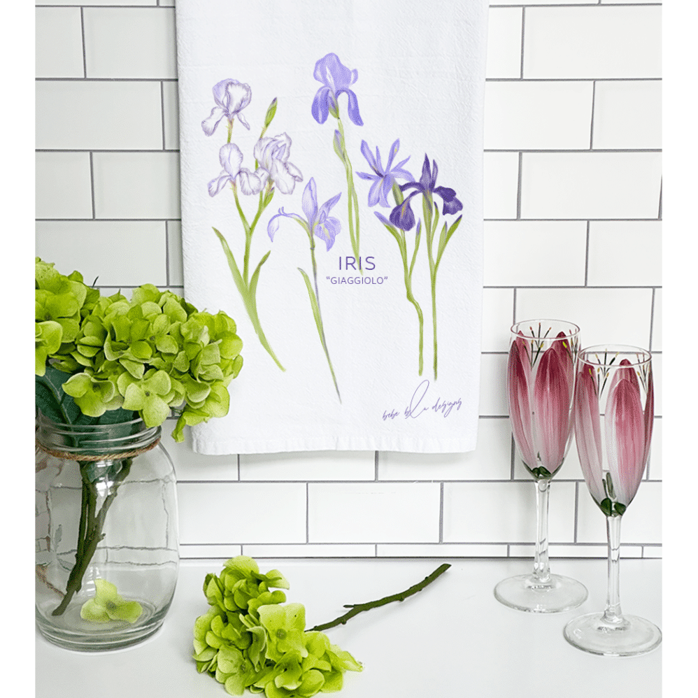 iris giaggiolo mock up