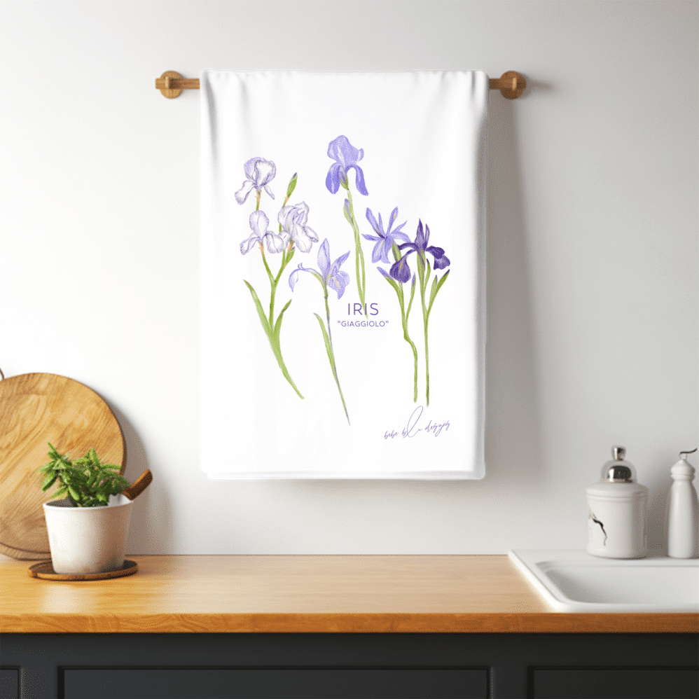 iris giaggiolo towel bar