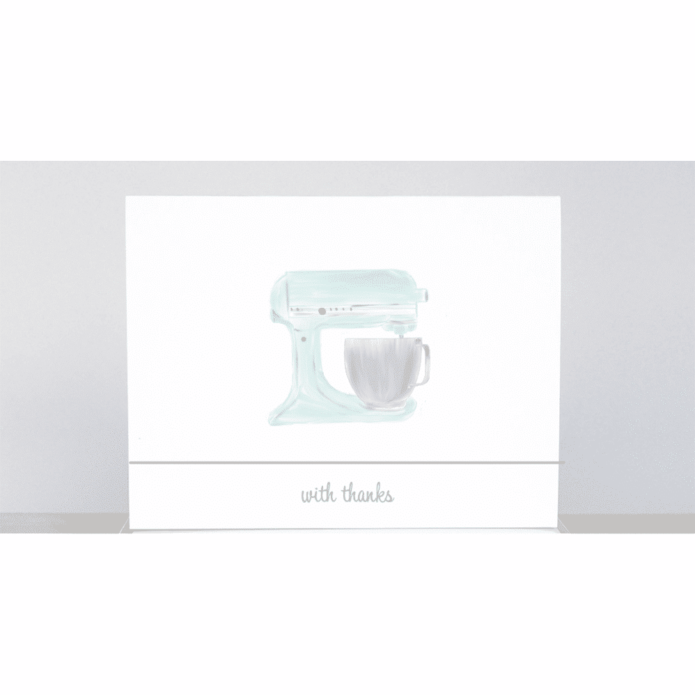 kitchen mixer thank you note cards