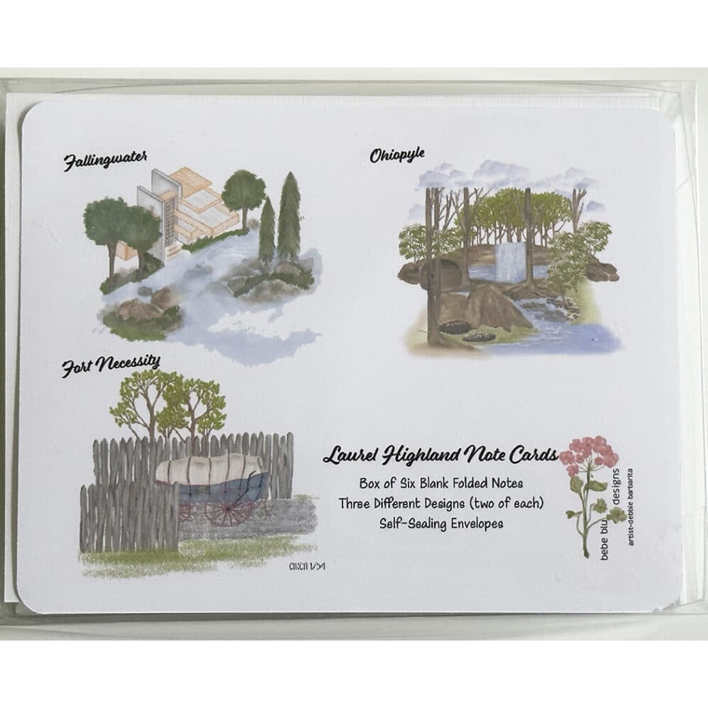 laurel highland note cards box