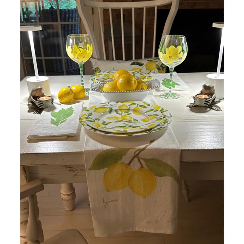 lemons table setting