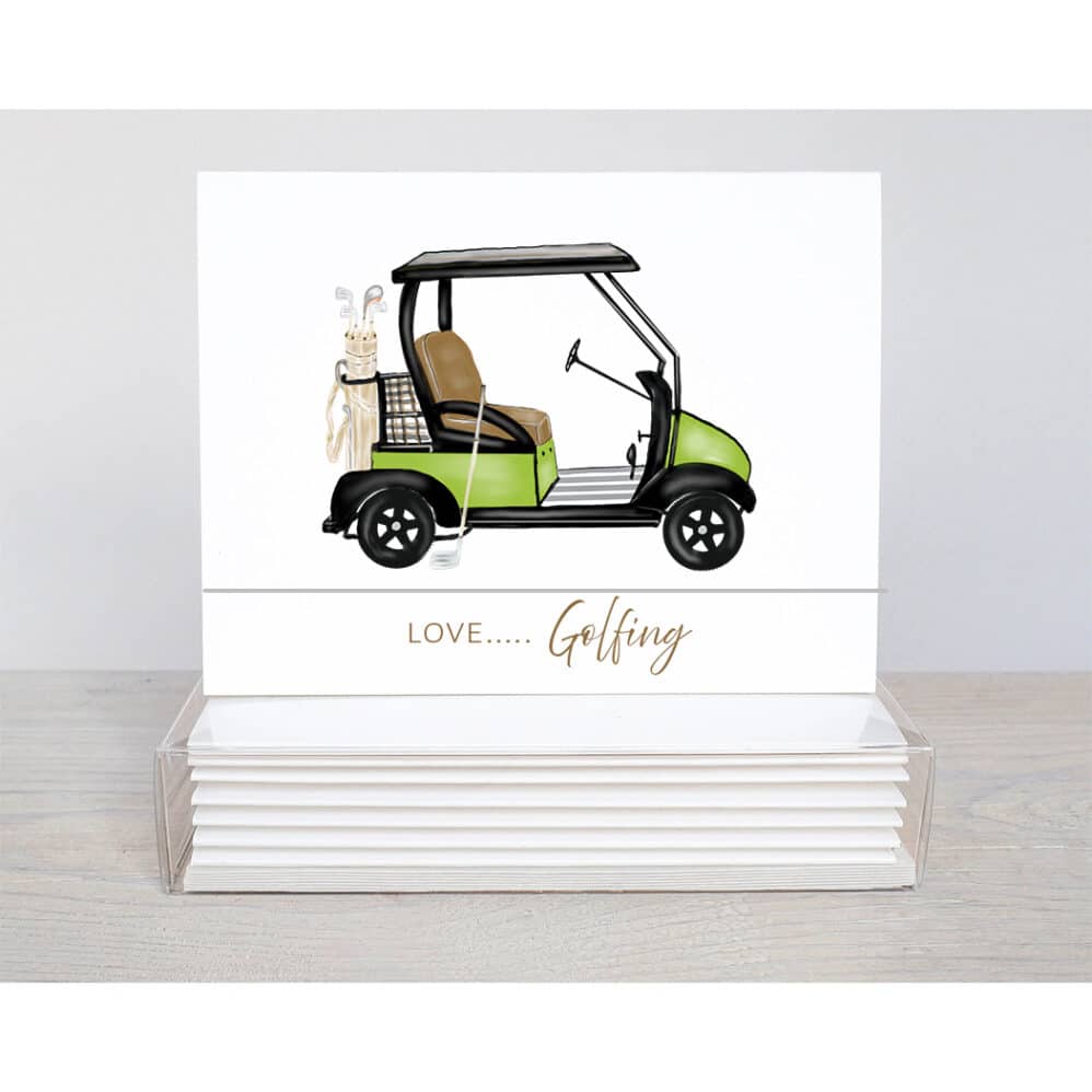 love golfing note card