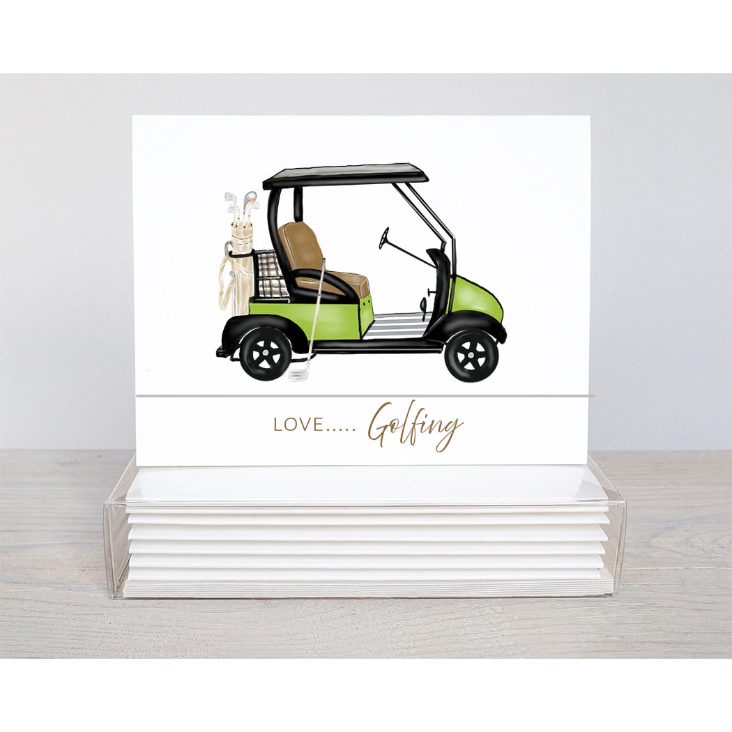 love golfing note card