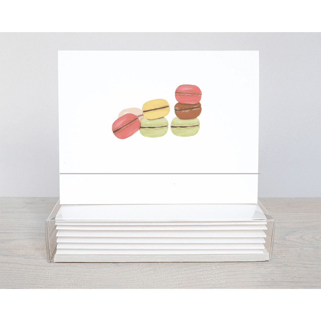 macaroons note cards