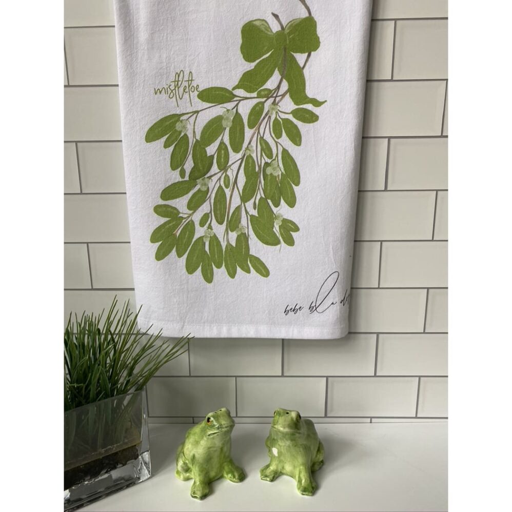 Mistletoe Flour Sack Towel