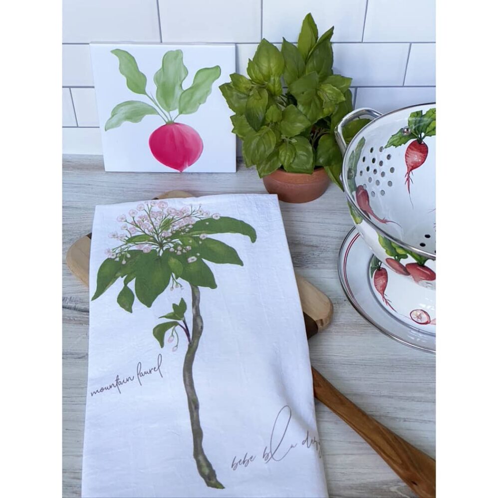 mountain laurel flour sack towel