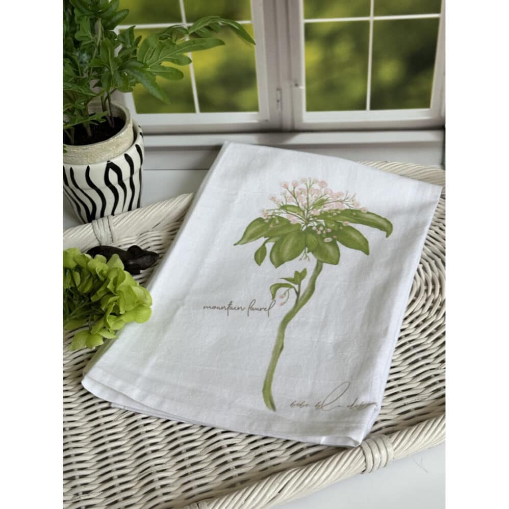 mountain laurel flour sack towel