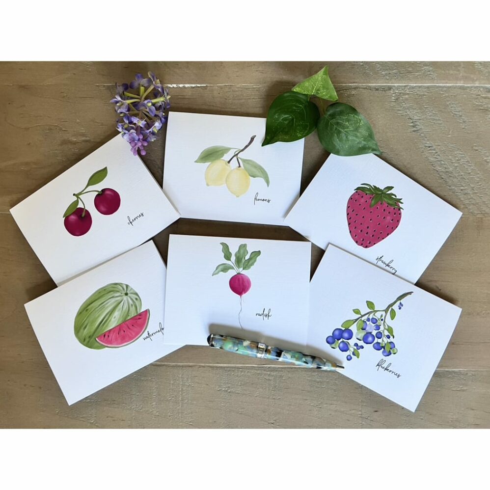 multi fruits and vegetable notes