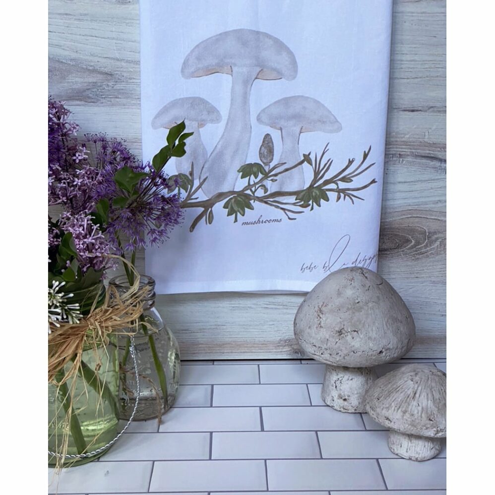 Mushroom Flour Sack Towel