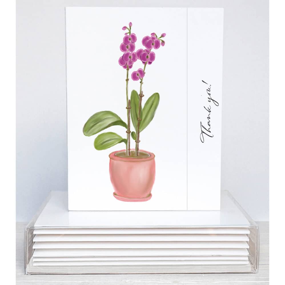 orchids thank you notes