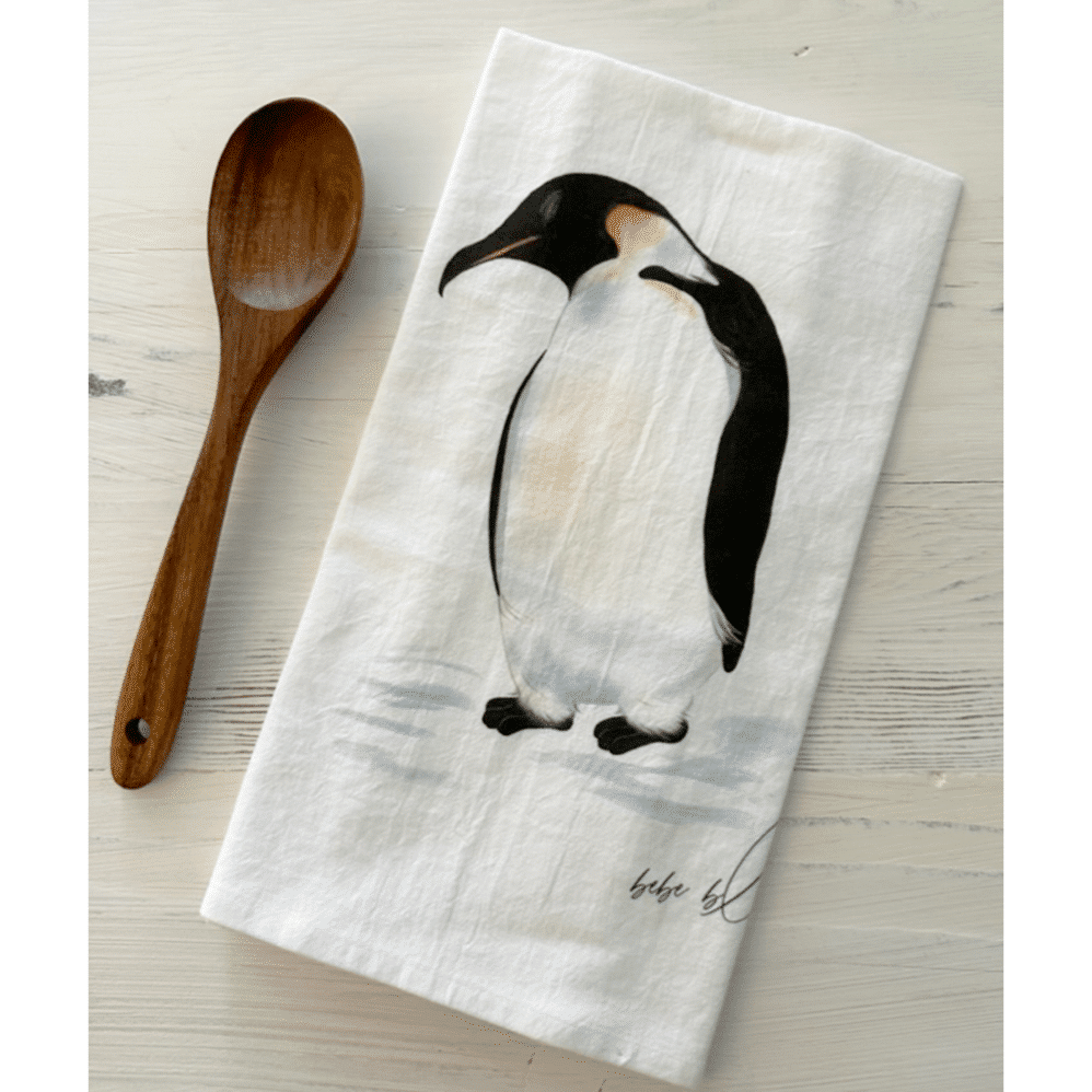 penguin flour sack towel