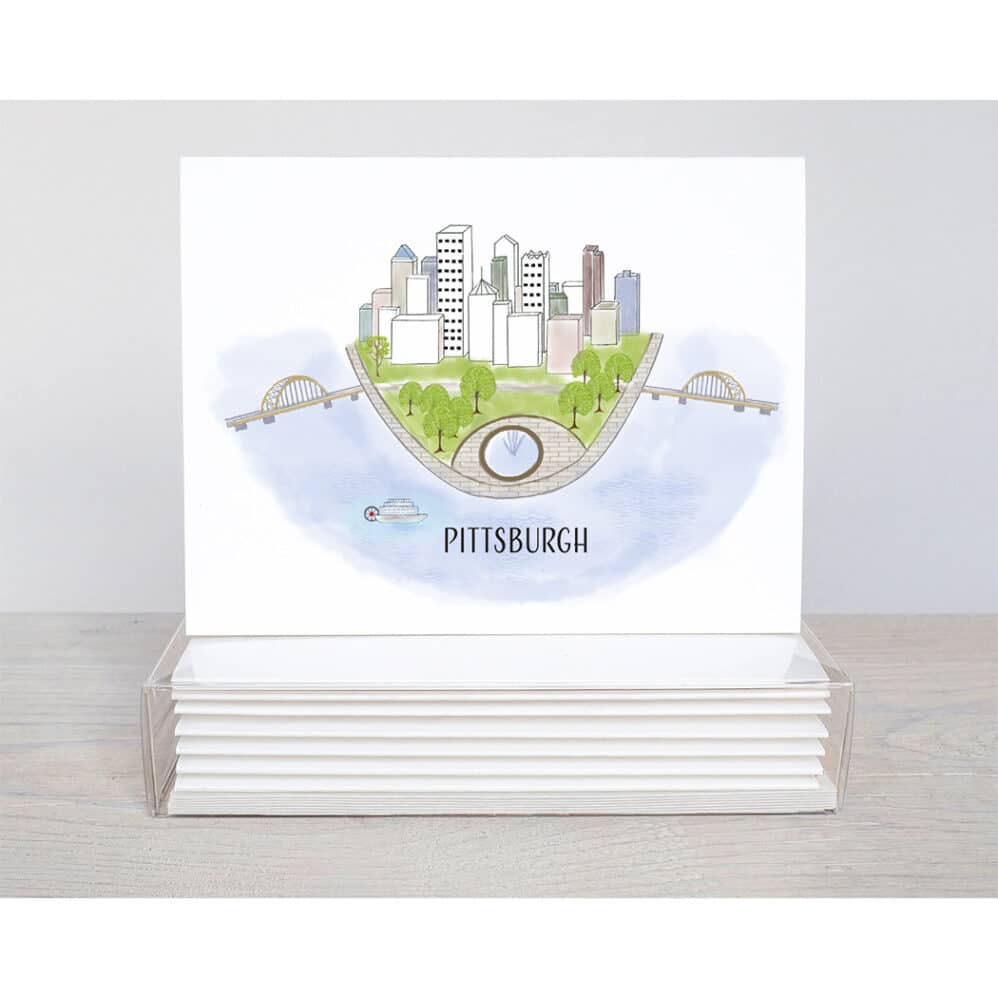 pittsburgh skyline note card