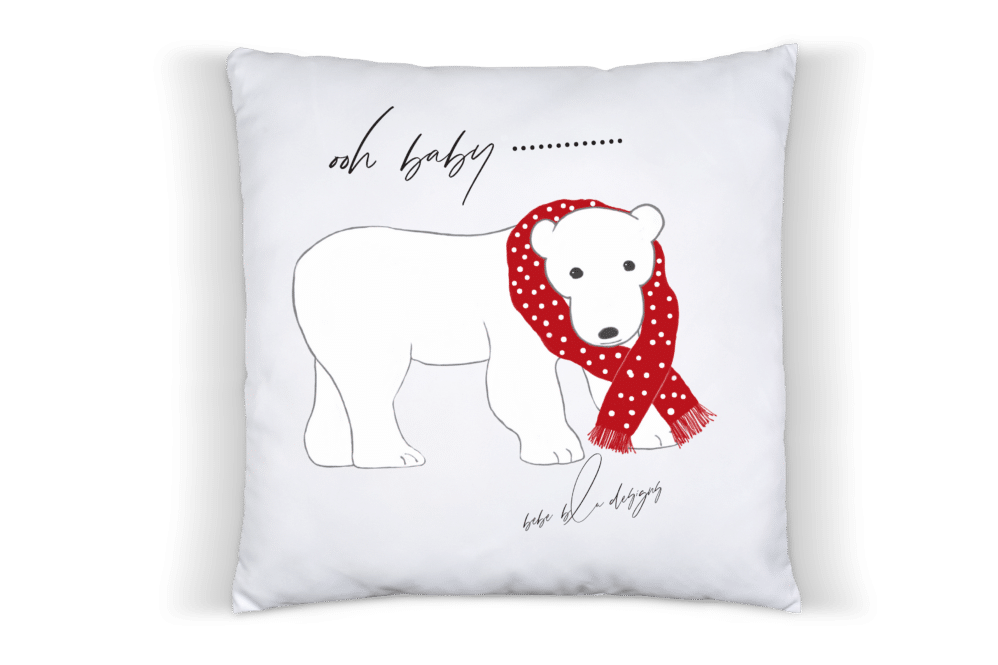 polar bear pillow