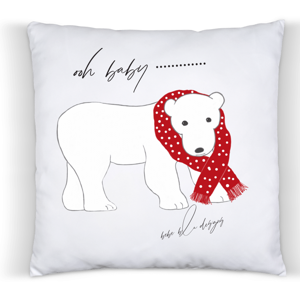 polar bear pillow