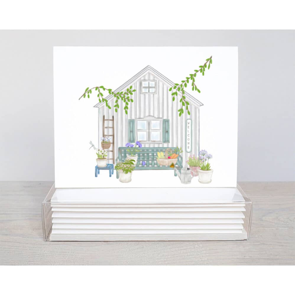 potting shed note card