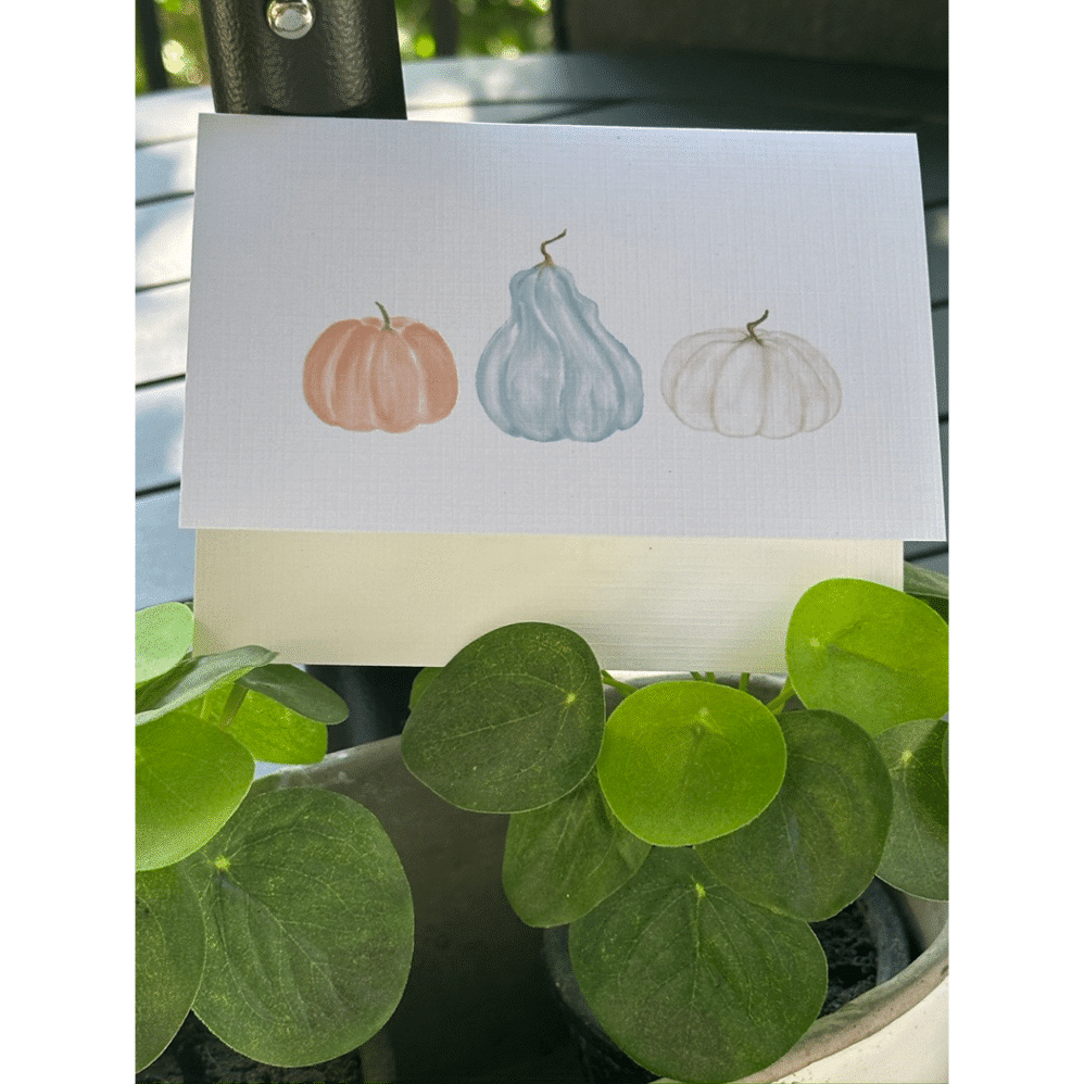 pumpkin note cards
