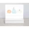 pumpkin collection note cards with an orange, blue and white pumpkin