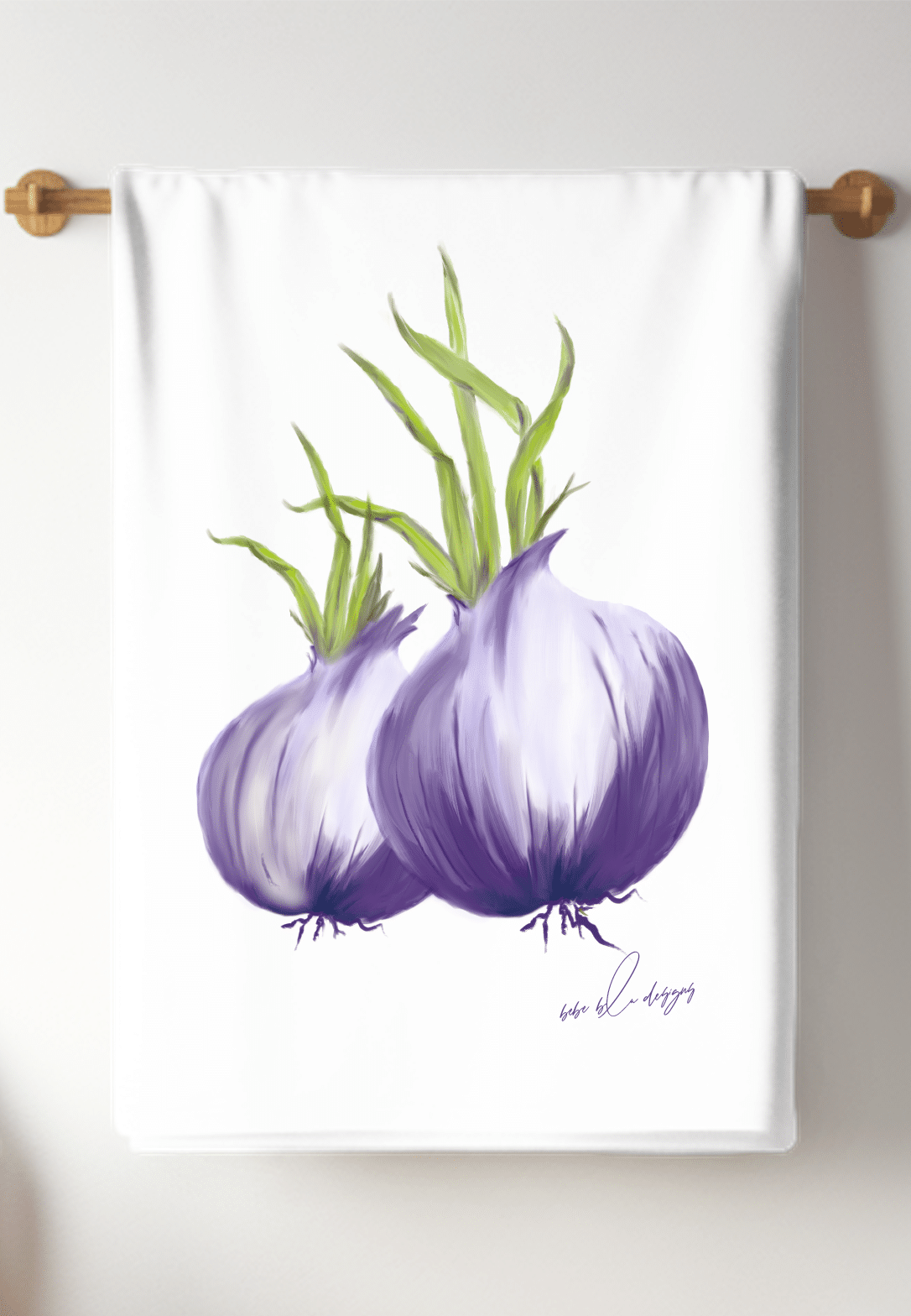 purple onion towel bar crop