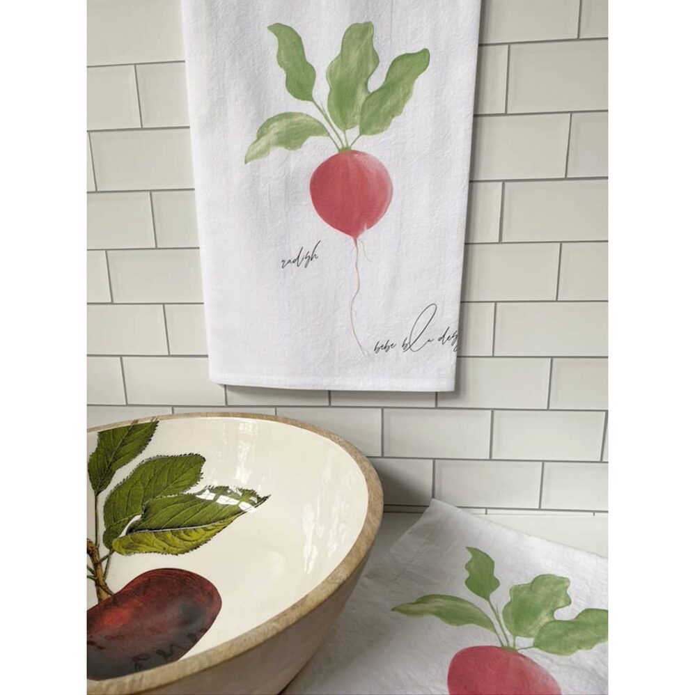 radish flour sack towel