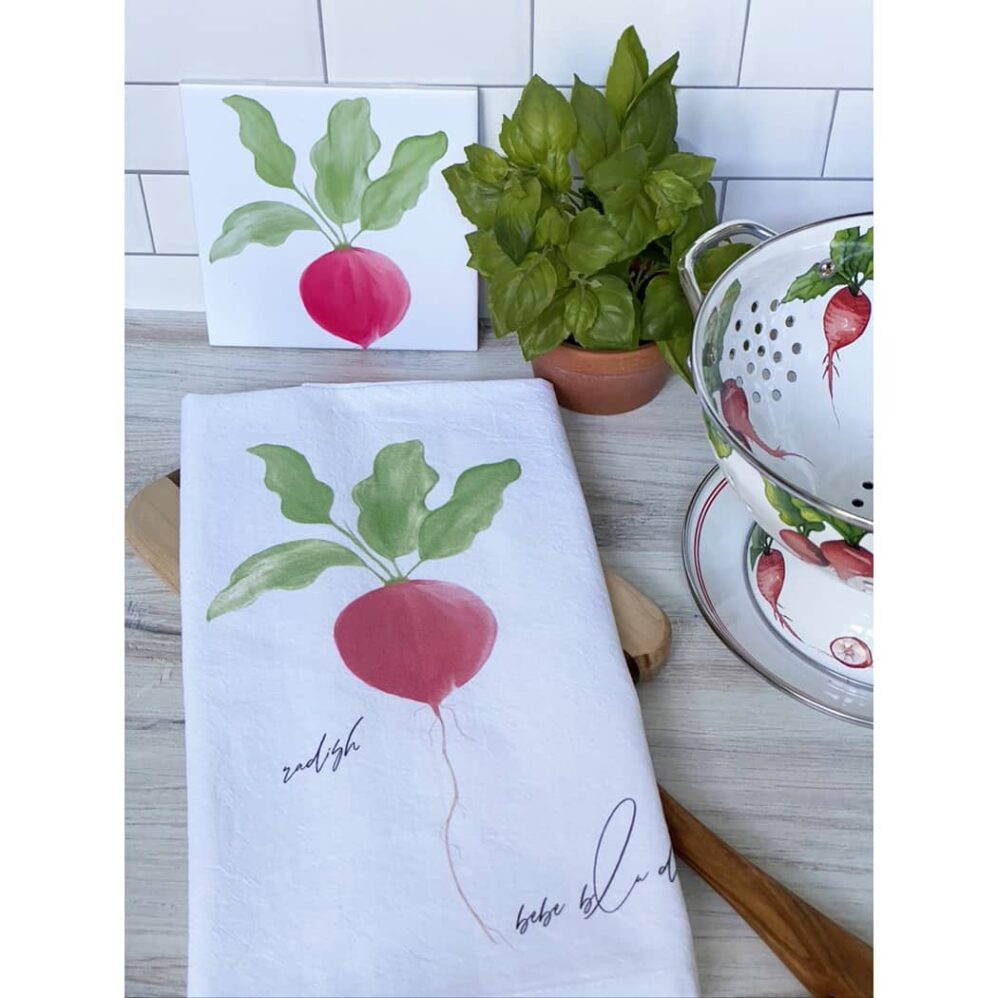 radish flour sack towel